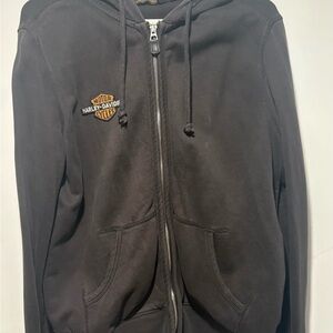 Harley-Davidson Black Hoodie with Logo